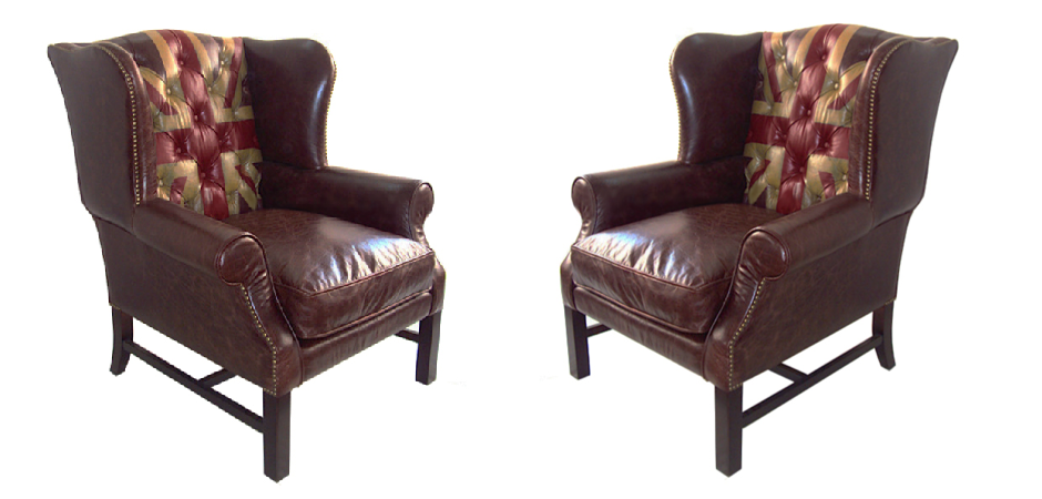 Кресло Leather Аrmchair Union Jack Кресло Leather Аrmchair Union Jack - Loft-Concept в Перми