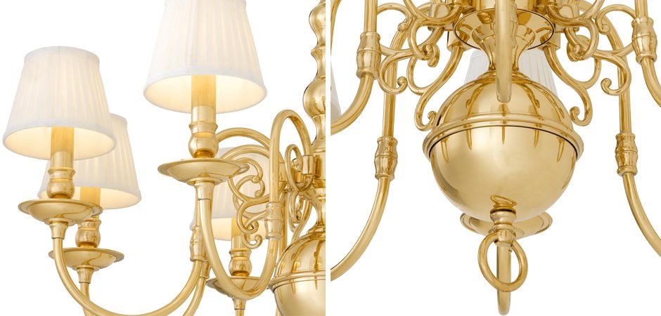 Люстра Eichholtz Chandelier Bourbon Brass - Loft-Concept в Перми