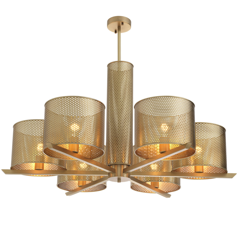 Люстра Eichholtz Chandelier Morrison Brass Латунь в Перми | Loft Concept 