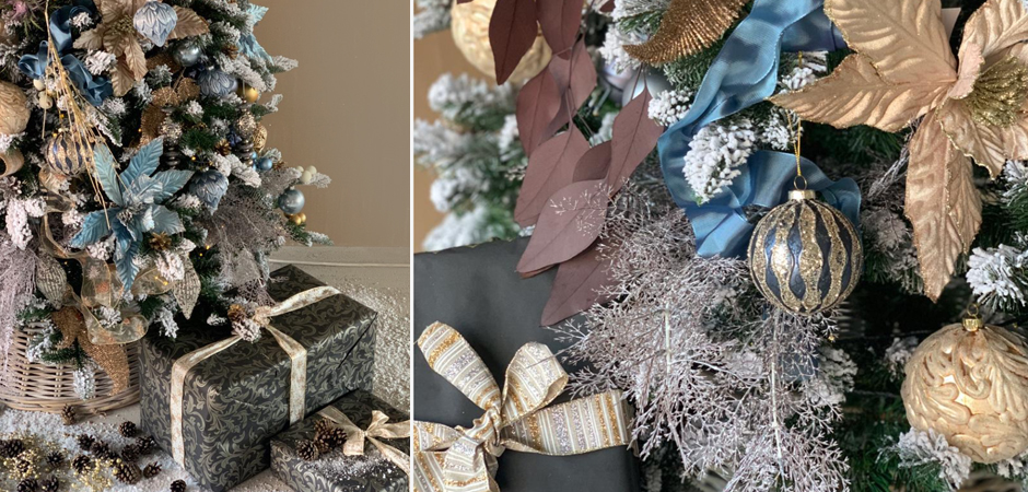 Дизайнерская Ель Голубой и Бежевый Декор Blue and Beige Decor Дизайнерская Ель Голубой и Бежевый Декор Blue and Beige Decor - Loft-Concept в Перми