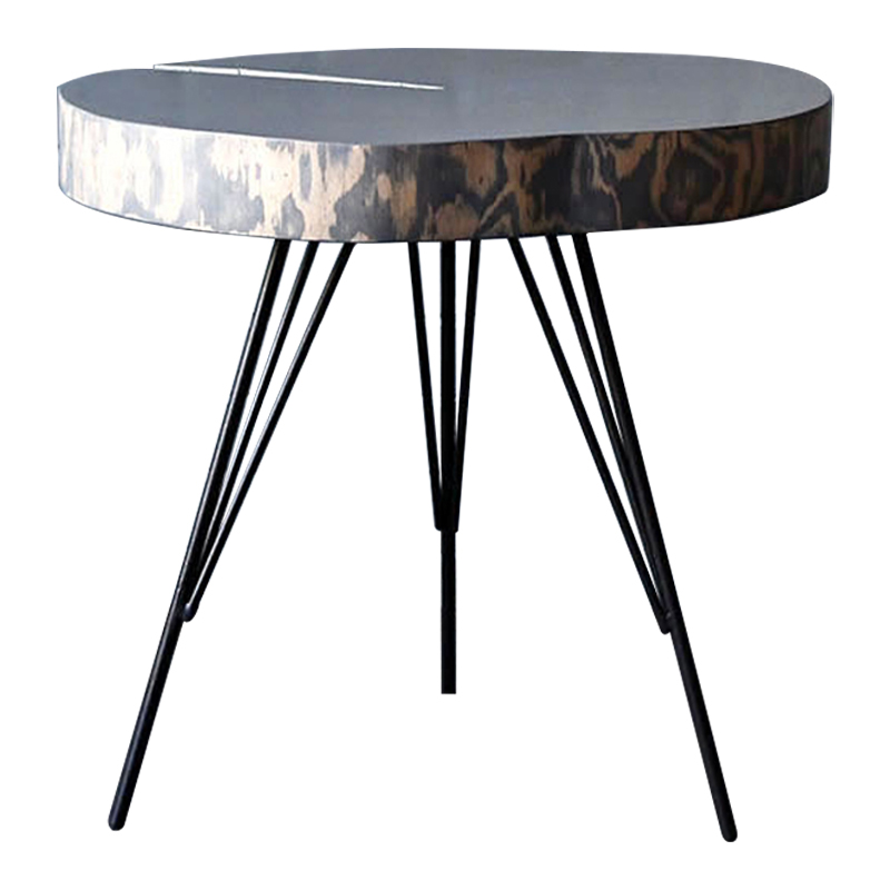 Кофейный стол Farley Industrial Metal Rust Coffee Table Дерево Серый Черный в Перми | Loft Concept 