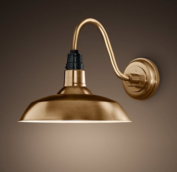 Бра Vintage Barn Sconce Golden Золотой в Перми | Loft Concept 