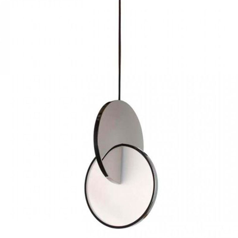 Подвесной светильник Eclipse Pendant Light Сhrome Хром Белый в Перми | Loft Concept 