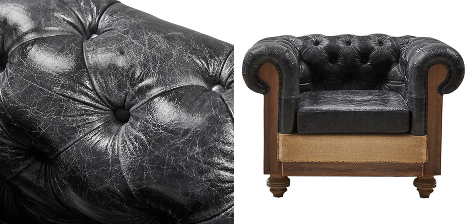 Кресло Deconstructed Chesterfield Armchair Кресло Deconstructed Chesterfield Armchair - Loft-Concept в Перми
