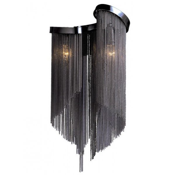 Бра Atlantis Chain Wall lamp Black Темный хром в Перми | Loft Concept 