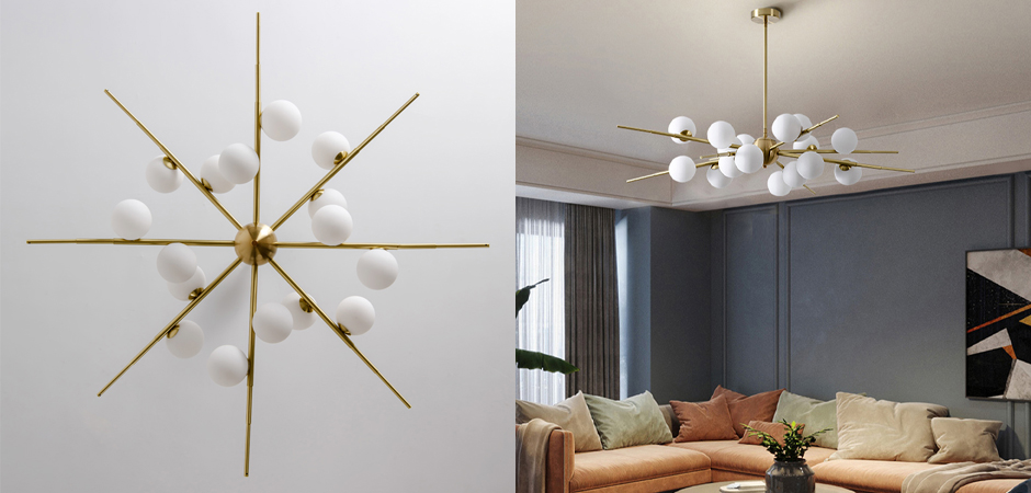 Люстра Cherry Bomb 16 balls Gold Люстра Cherry Bomb 16 balls Gold - Loft-Concept в Перми