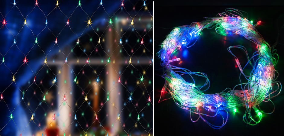 Гирлянда-Сетка Цветные светодиоды - Loft-Concept в Перми