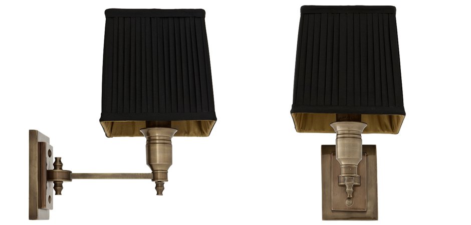 Бра Wall Lamp Lexington Single Brass+Black Бра Wall Lamp Lexington Single Brass+Black - Loft-Concept в Перми