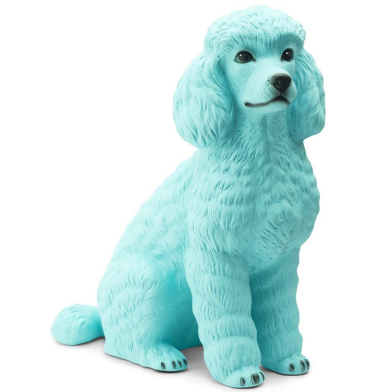 Статуэтка Abhika Poodle Bisc. Turquoise Бирюзовый в Перми | Loft Concept 