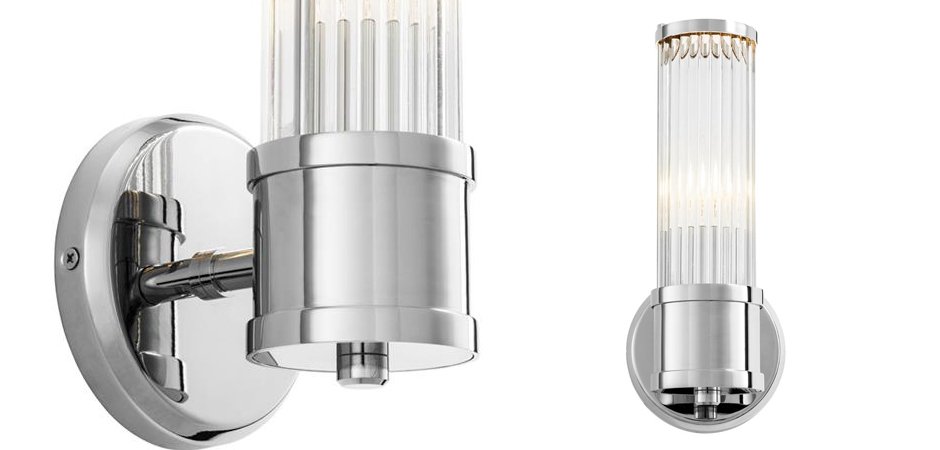 Бра Wall Lamp Claridges Single Nickel Бра Wall Lamp Claridges Single Nickel - Loft-Concept в Перми