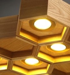 Люстра Honeycomb 7 Loft Wooden Ecolight