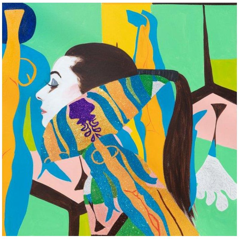 Картина She Dreamed of Matisse in Blue, Green, and Yellow Мульти Картина She Dreamed of Matisse in Blue, Green, and Yellow Мульти в Перми | Loft Concept