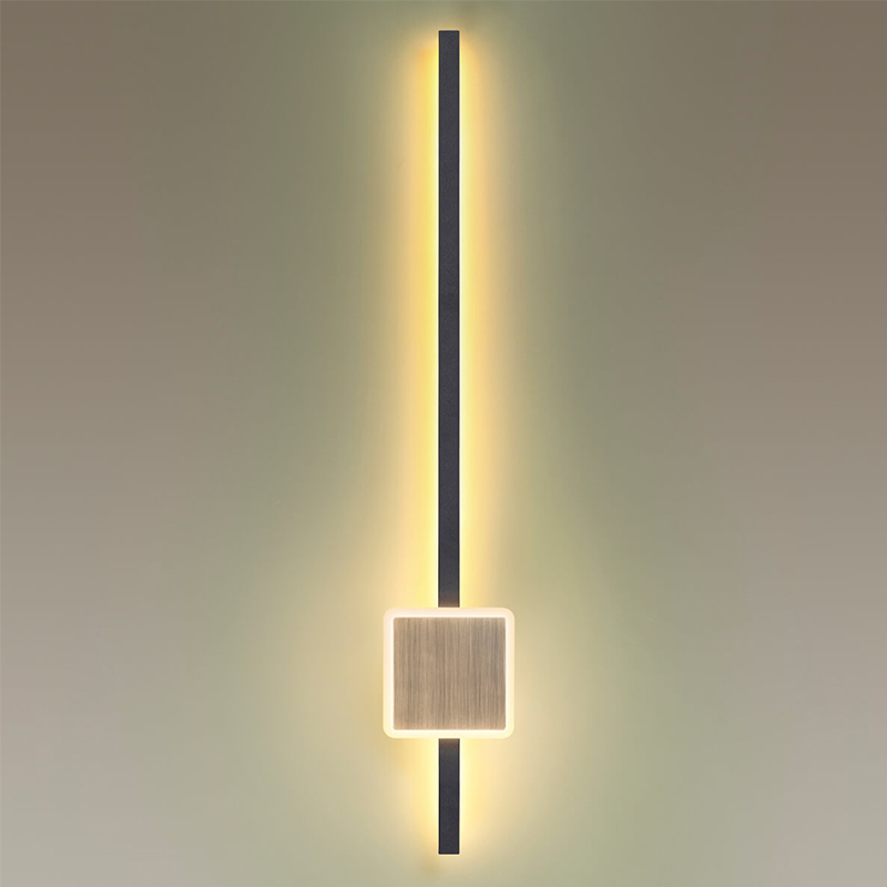 Бра Barrette Square Sconce 70 Черный Античная Бронза в Перми | Loft Concept 