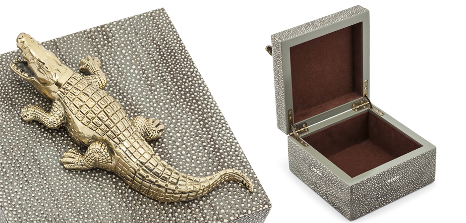 Шкатулка BOX KRIZIA CROCO SQ Шкатулка BOX KRIZIA CROCO SQ - Loft-Concept в Перми
