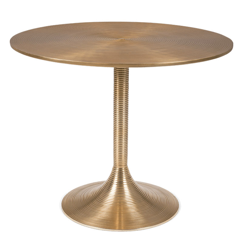 Кофейный столик HYPNOTISING ROUND COFFEE TABLE GOLD BM23002 Bold Monkey Золотой в Перми | Loft Concept 