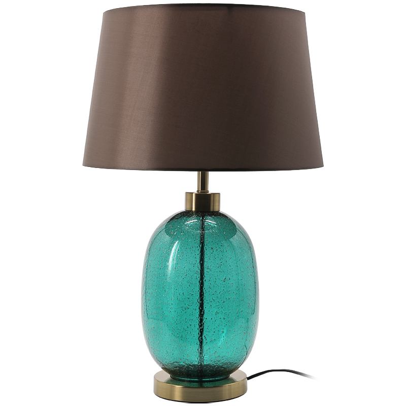 Настольная лампа HEATHFIELD & CO AMELIA LARGE ZOFFANY TABLE LAMP Латунь Бирюзовый Коричневый в Перми | Loft Concept 