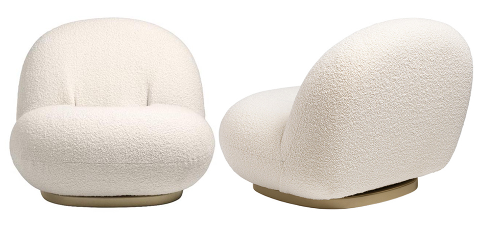 Кресло Pacha lounge chair ivory Кресло Pacha lounge chair ivory - Loft-Concept в Перми
