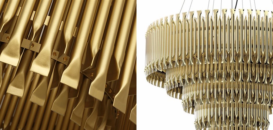 Люстра MATHENY CHANDELIER 5 SUSPENSION by DELIGHTFULL Gold Люстра MATHENY CHANDELIER 5 SUSPENSION by DELIGHTFULL Gold - Loft-Concept в Перми