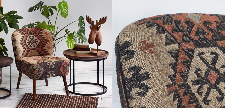 Кресло KELIM Brown Chair Кресло KELIM Brown Chair - Loft-Concept в Перми