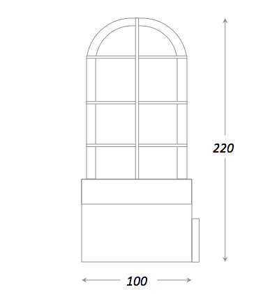 Настольная лампа Steampunk Cage Glass Edison Table lamp в Перми