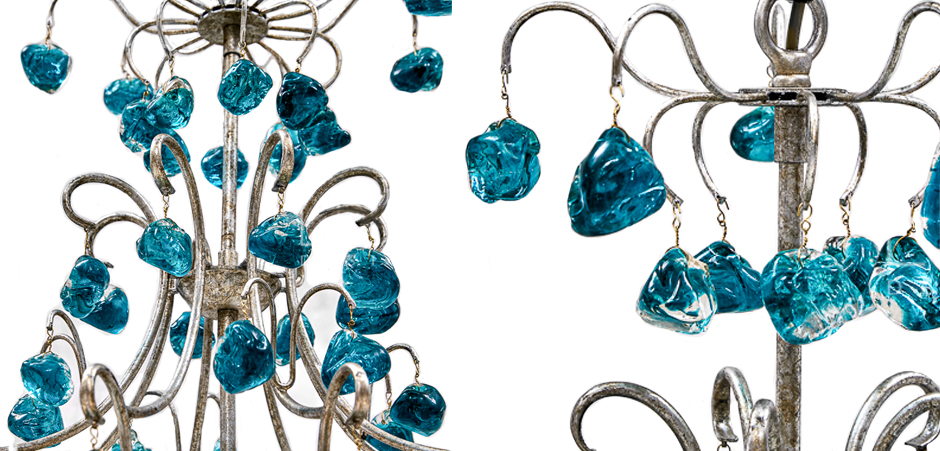 Люстра Crystal Blue Cupertino Chandelier Люстра Crystal Blue Cupertino Chandelier - Loft-Concept в Перми