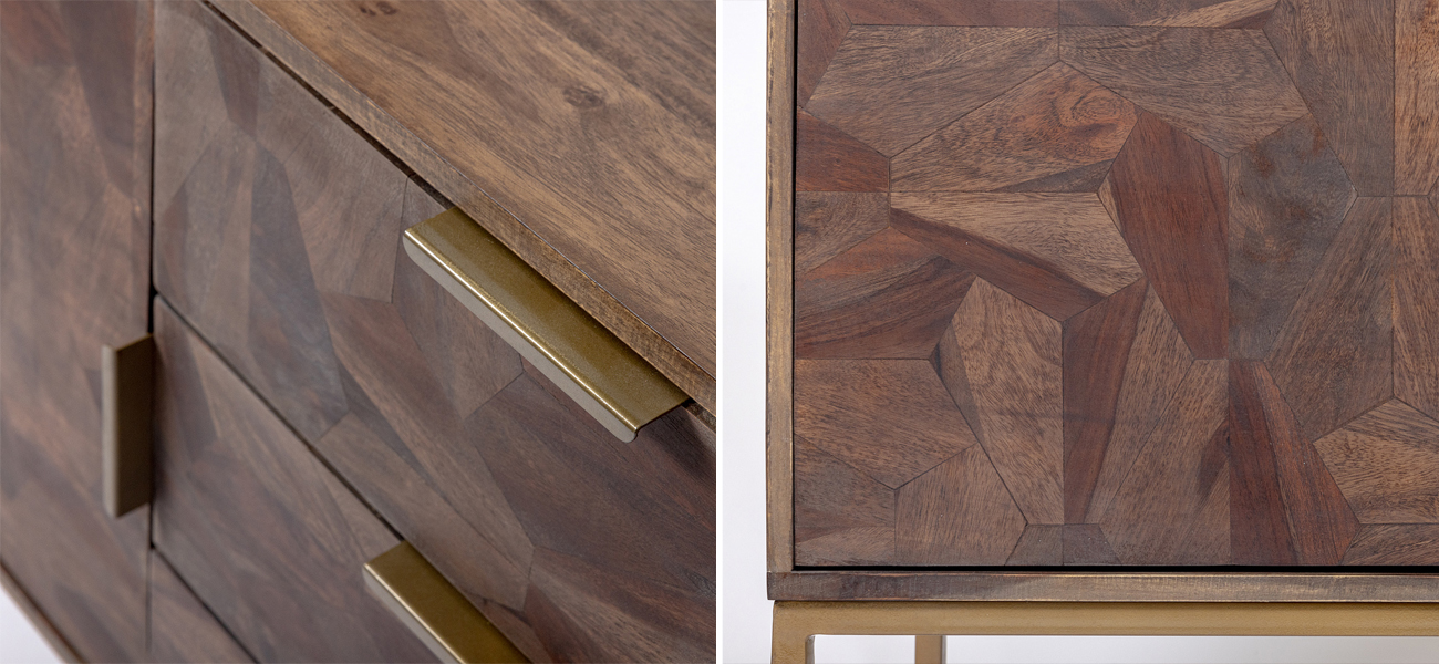 Комод из массива дерева Шишам Indian Rosewood - фото №1