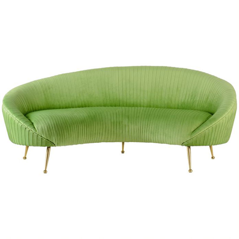 Диван Pebernat Lounge Sofa green Золотой Зеленый смок Прозрачный зеленый в Перми | Loft Concept 