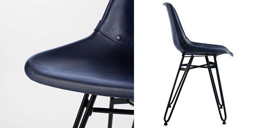 Стул Leather Schoolhouse Chair Стул Leather Schoolhouse Chair - Loft-Concept в Перми