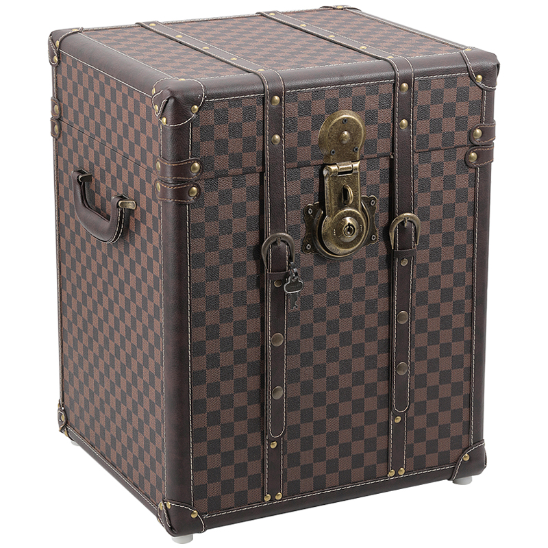 Сундук Louis Vuitton Design Wooden Chest Коричневый Латунь в Перми | Loft Concept 