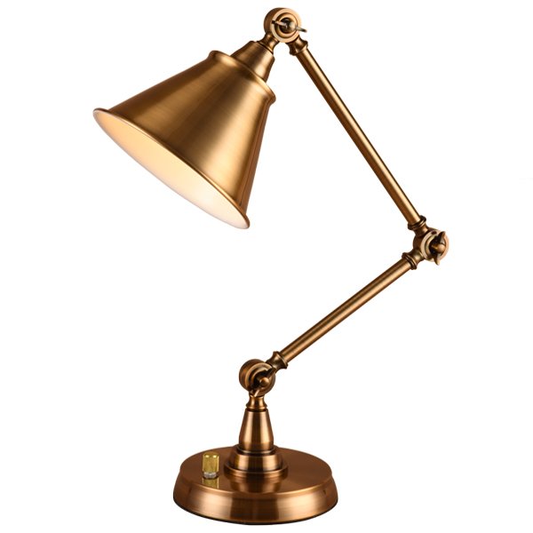 Настольная лампа 20TH C.Factory FilamentI Table Lamp antique brass Античная Бронза в Перми | Loft Concept 