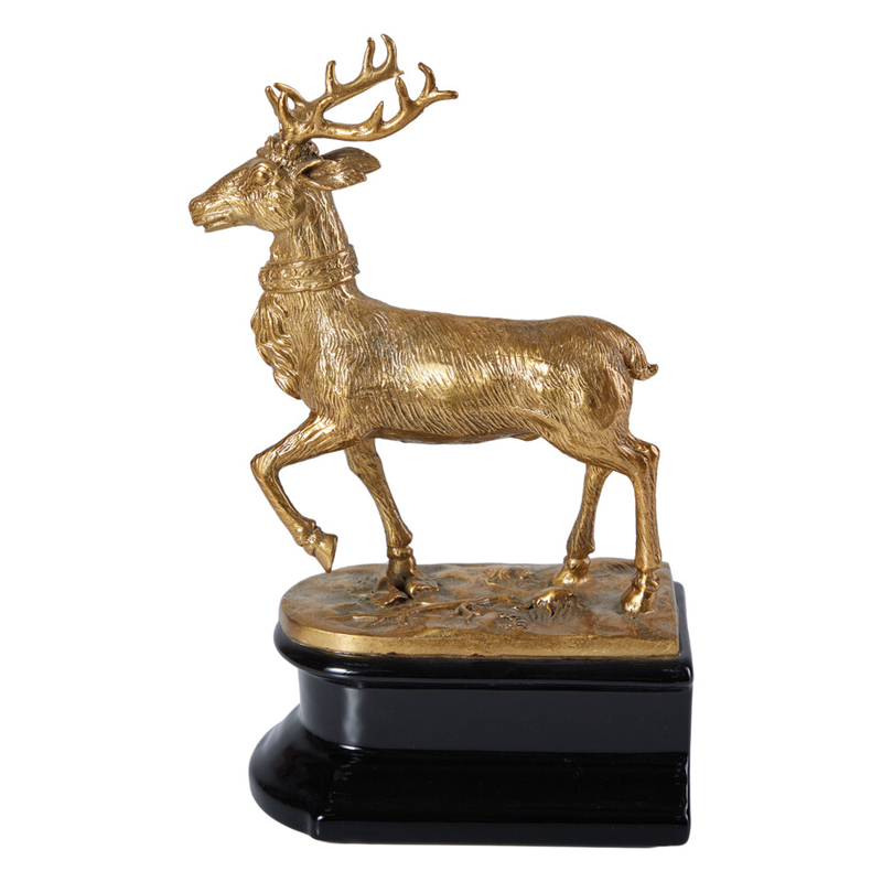 Держатель для книг в виде оленя из фарфора и бронзы Eden Garden porcelain and bronze Черный Бронза Держатель для книг в виде оленя из фарфора и бронзы Eden Garden porcelain and bronze Черный Бронза в Перми | Loft Concept