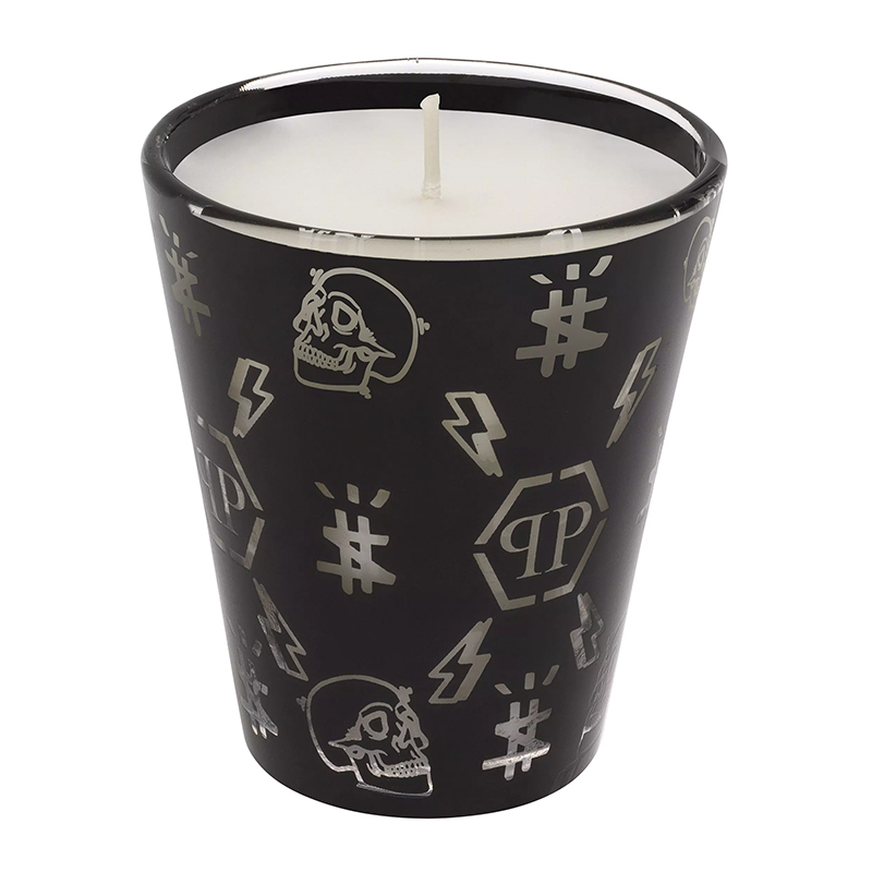 Свеча Philipp Plein Candle Monogram S Черный Белый в Перми | Loft Concept 