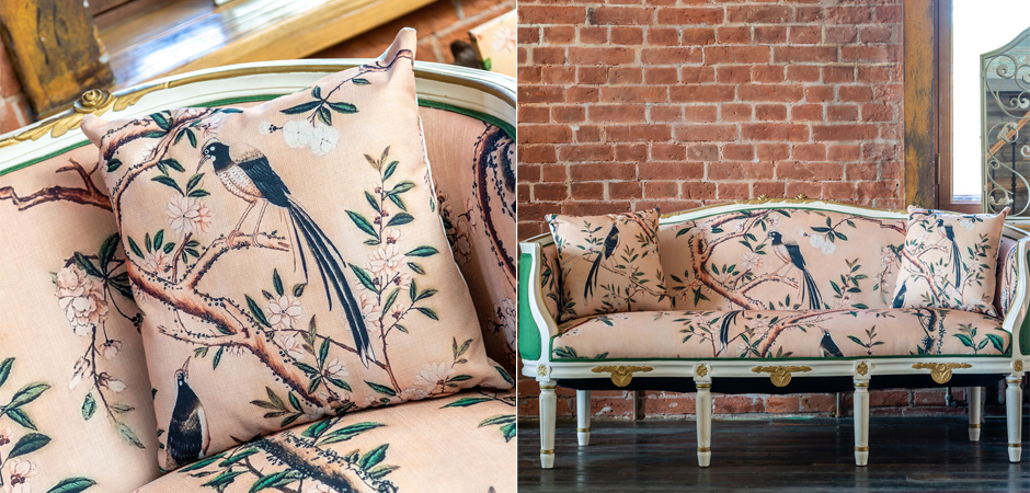 Декоративная подушка Beige and Green Chinoiserie 2 Декоративная подушка Beige and Green Chinoiserie 2 - Loft-Concept в Перми