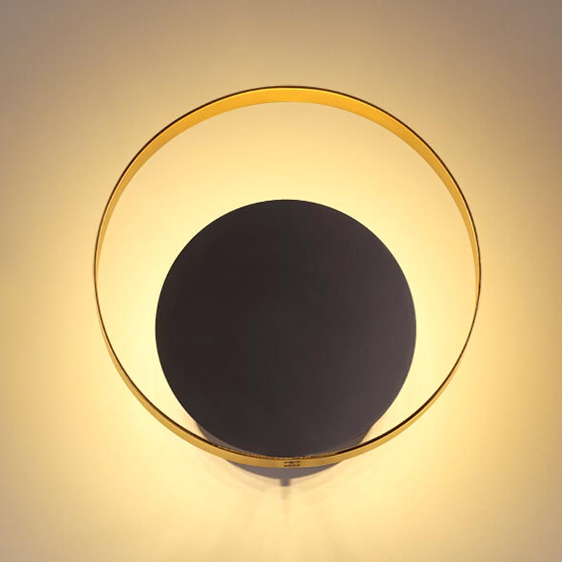 Бра Globo Ocular Sconce Circle Black Золотой Черный в Перми | Loft Concept 