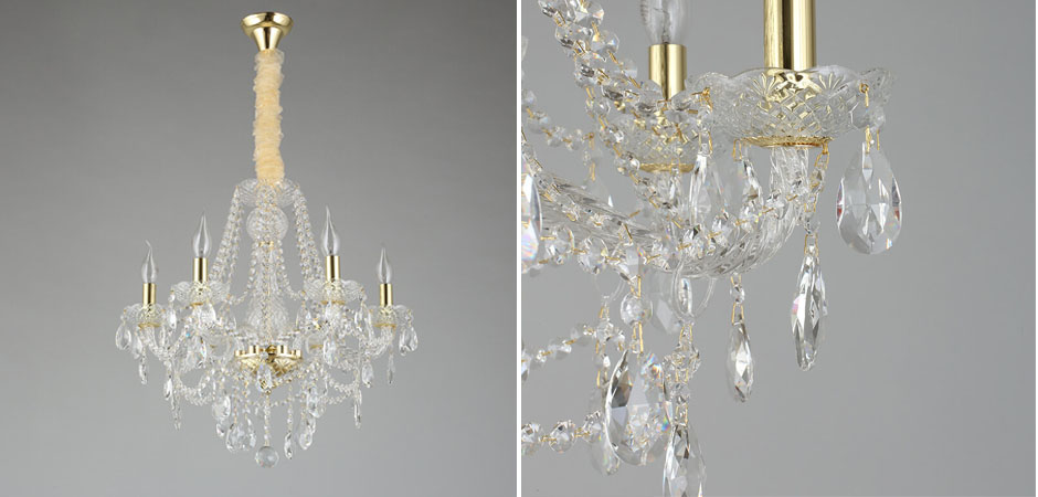 Хрустальная Люстра Tears Золотая  - Loft-Concept в Перми