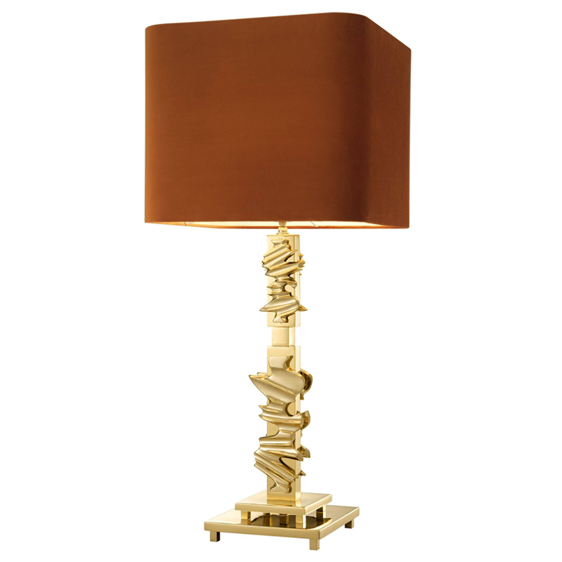 Настольная лампа Eichholtz Table Lamp Abruzzo brass Латунь Оранжевый в Перми | Loft Concept 