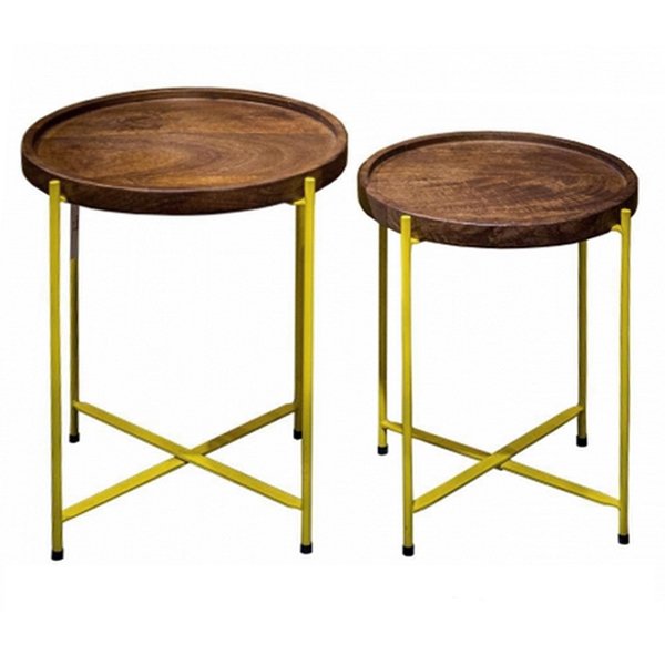 Комплект столиков Round side table set Акация в Перми | Loft Concept 