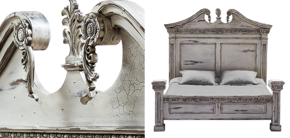 Кровать Gothic Style Bed White Кровать Gothic Style Bed White - Loft-Concept в Перми