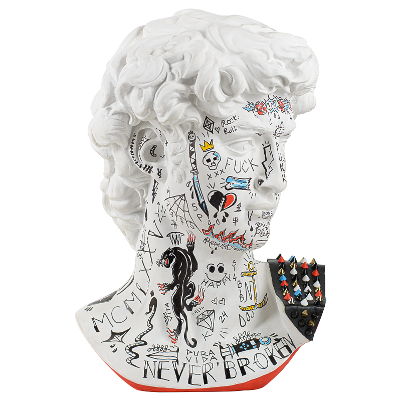 Статуэтка Bust of David PUNK Мульти в Перми | Loft Concept 