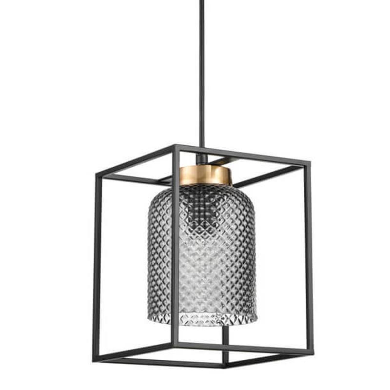 Подвесной светильник Myron Hanging lamp Черный Дымчатый (Smoke) в Перми | Loft Concept 