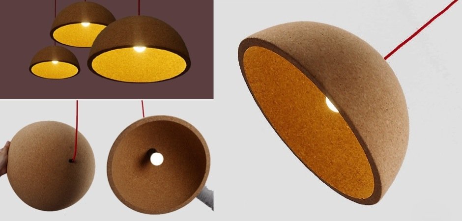 Подвесной светильник Cork Semisphere Подвесной светильник Cork Semisphere - Loft-Concept в Перми
