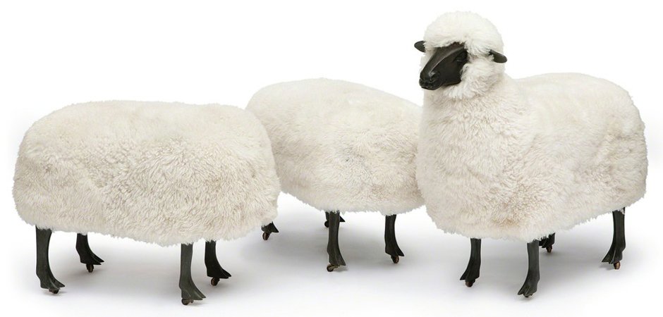 Оттоманка FRANCOIS-XAVIER LALANNE Moutons de laine OTTOMANS - фото №1