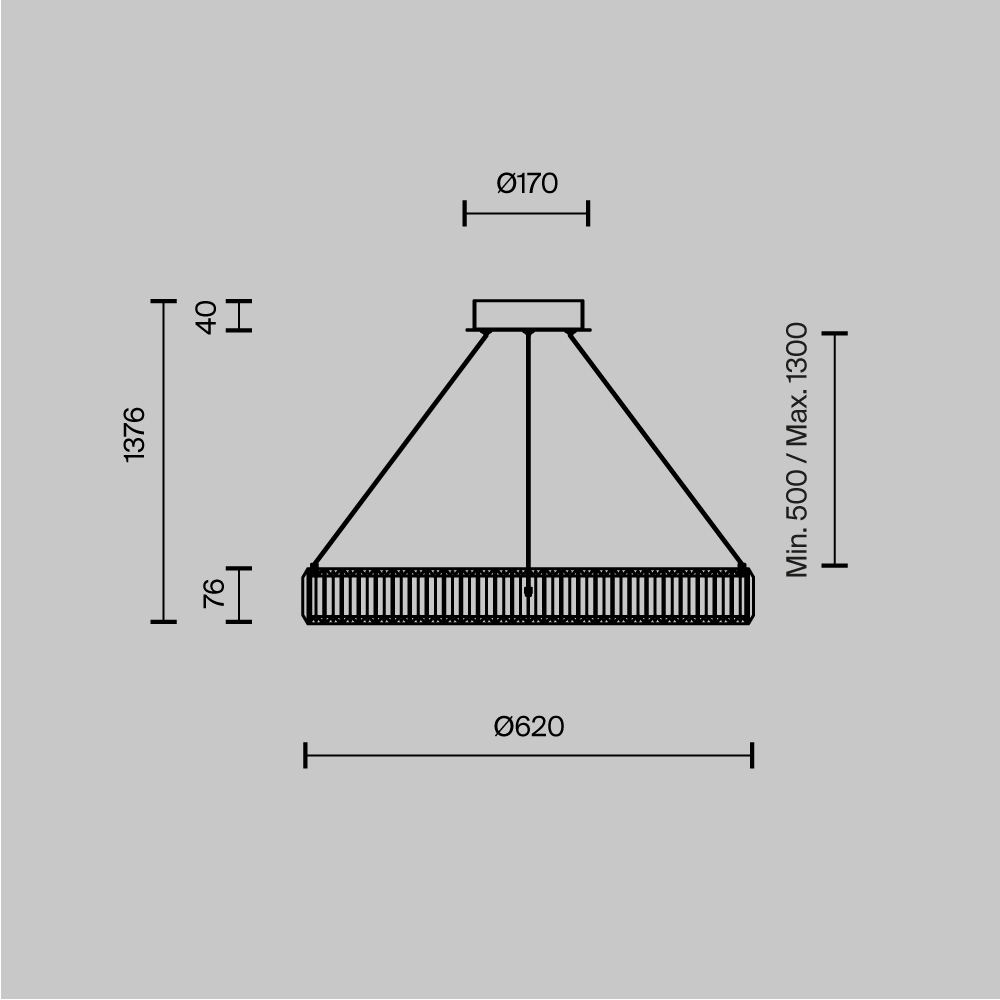 Люстра подвесная Krone 3000К 90Вт в Перми