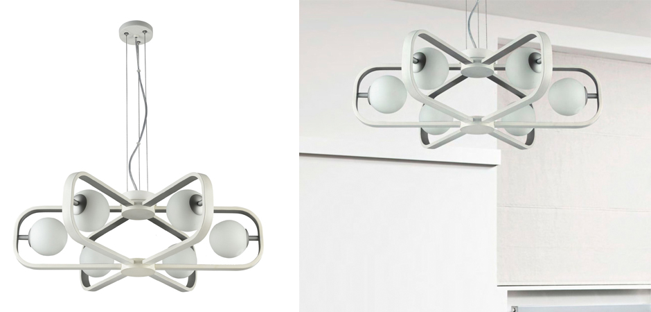 Люстра Michele Ball Chandelier Silver 6 Люстра Michele Ball Chandelier Silver 6 - Loft-Concept в Перми