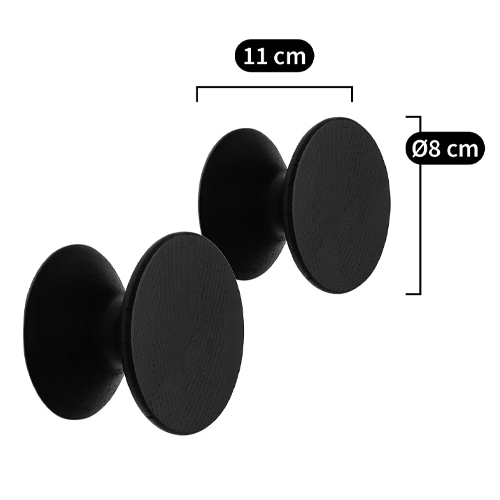 Комплект из 2-х круглых деревянных настенных крючков Bert Wall Hanger Комплект из 2-х круглых деревянных настенных крючков Bert Wall Hanger в Перми
