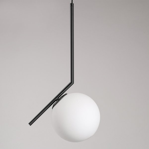 Светильник Flos IC Lighting Black Pendant Lamp Черный Белый в Перми | Loft Concept 