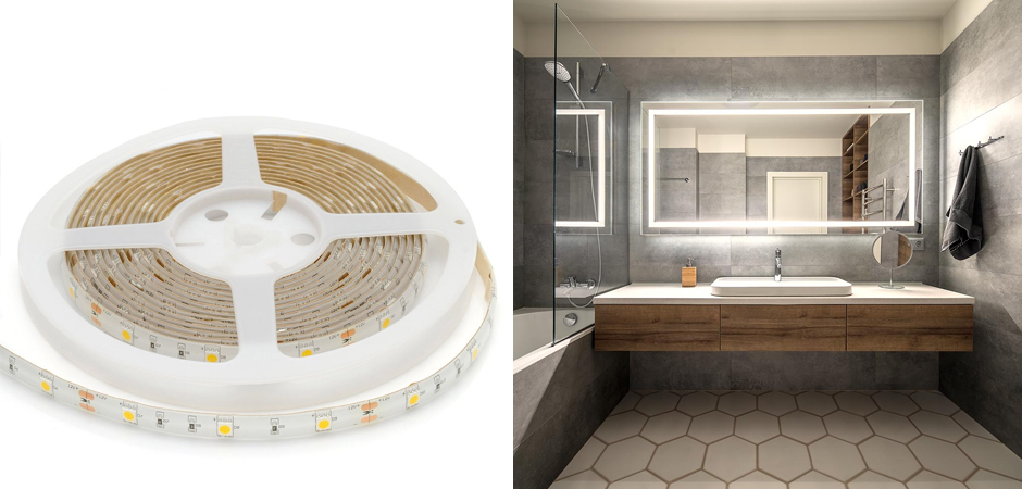 Светодиодная влагозащищенная лента 7,2W/m 30LED/m 5050SMD теплый белый 5M Светодиодная влагозащищенная лента 7,2W/m 30LED/m 5050SMD теплый белый 5M - Loft-Concept в Перми