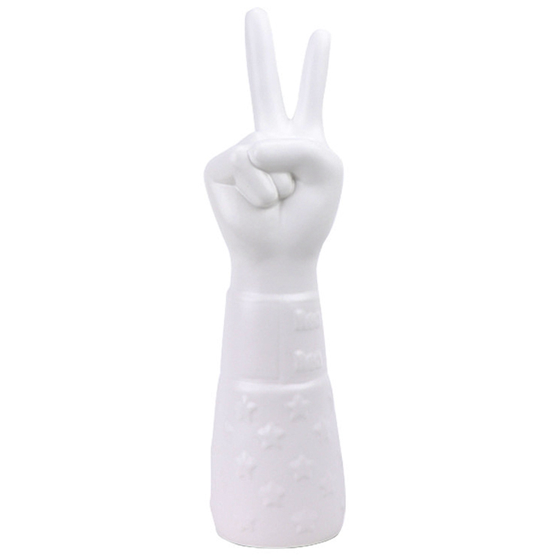 Статуэтка Jonathan Adler Peace Hand Sculpture Белый в Перми | Loft Concept 