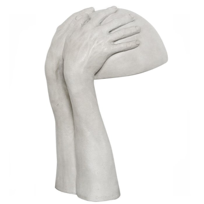 Настольная лампа Modern Richard Etts Plaster Hands Table Lamp Белый в Перми | Loft Concept 