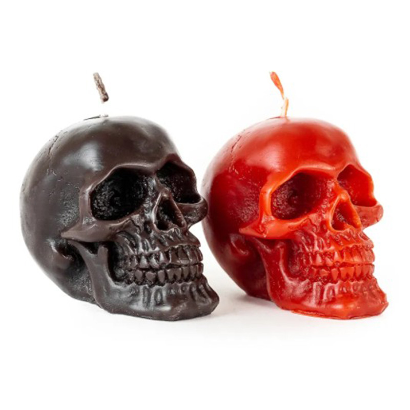 Набор свечей Black Red Skulls Черный Красный в Перми | Loft Concept 